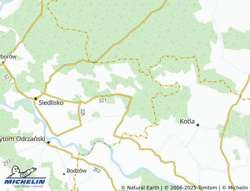 MICHELIN Bielawy map - ViaMichelin