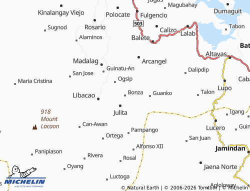 MICHELIN Bonza map - ViaMichelin