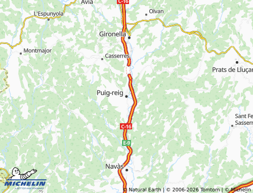 Carte MICHELIN Puig-reig - ViaMichelin