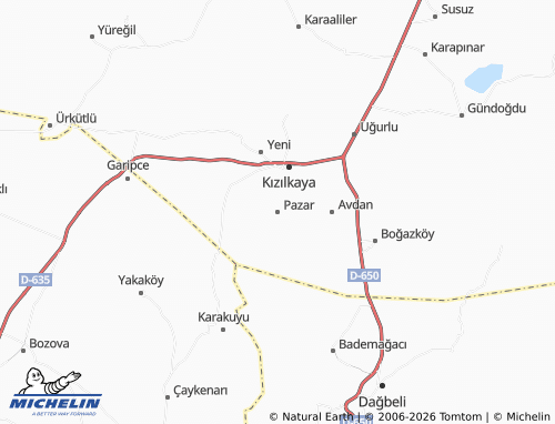 Kaart MICHELIN Pazar - ViaMichelin