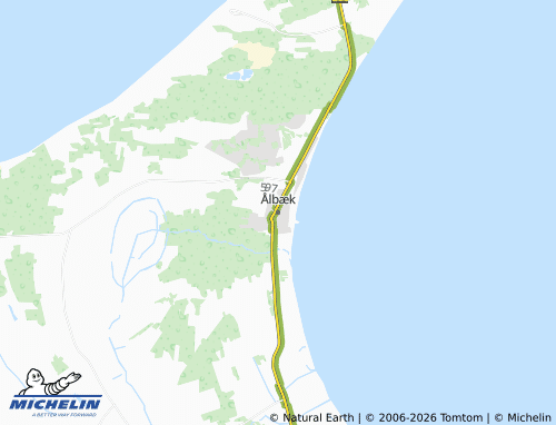 Mapa MICHELIN Ålbæk - ViaMichelin
