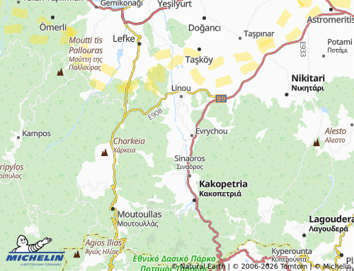 Kaart MICHELIN Korakou - ViaMichelin