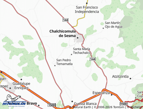 MICHELIN-Landkarte Santa María Techachalco - ViaMichelin
