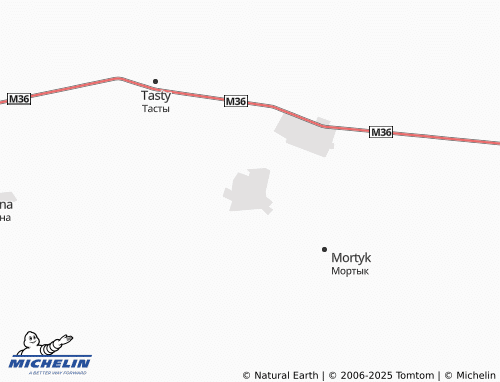 MICHELIN Novoishimka map - ViaMichelin