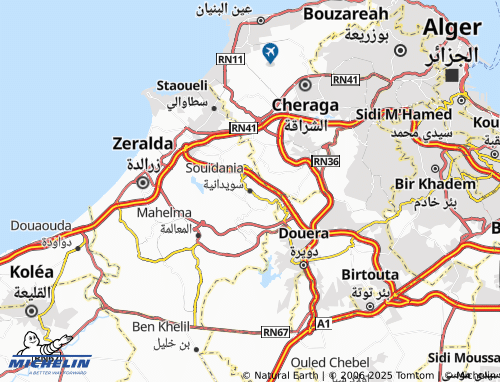Carte MICHELIN Souidania - ViaMichelin