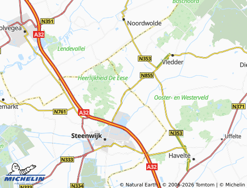 Mapa MICHELIN Eesveen - ViaMichelin