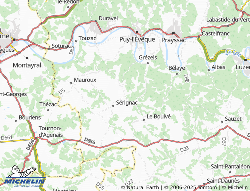 MICHELIN Floressas map - ViaMichelin