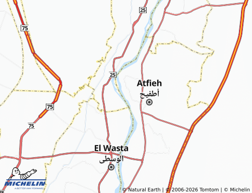 MICHELIN El Raqa El Qeblia map - ViaMichelin