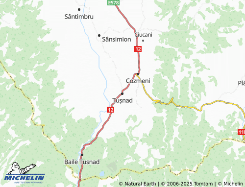 MICHELIN Tușnad map - ViaMichelin
