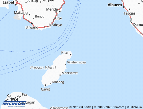 Mappa MICHELIN Lower Poblacion - ViaMichelin
