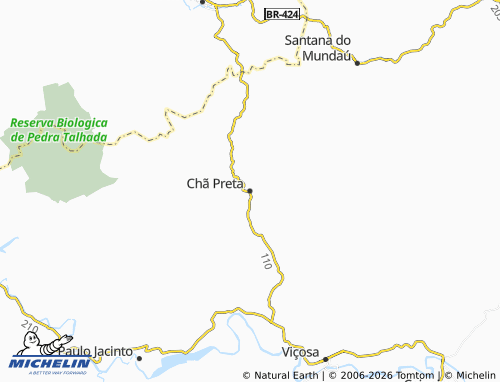 Carte MICHELIN Chã Preta - ViaMichelin