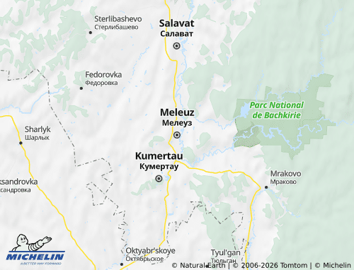 MICHELIN-Landkarte Meleusowski Rajon - ViaMichelin