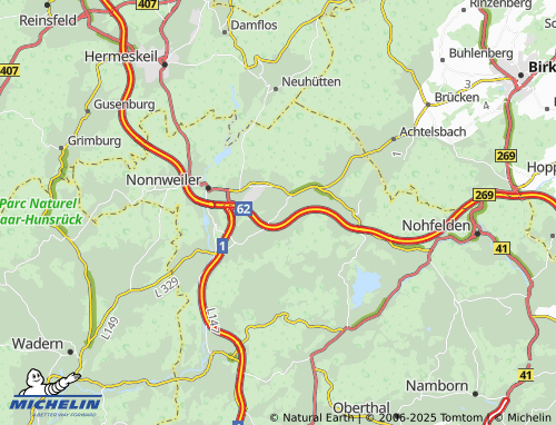 MICHELIN-Landkarte Schwarzenbach - ViaMichelin