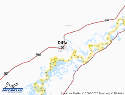 Carte MICHELIN Diffa - ViaMichelin
