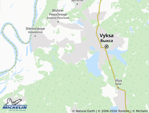 MICHELIN-Landkarte Borkovka - ViaMichelin