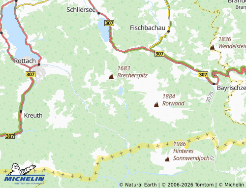 Mappa MICHELIN Spitzingsee - ViaMichelin