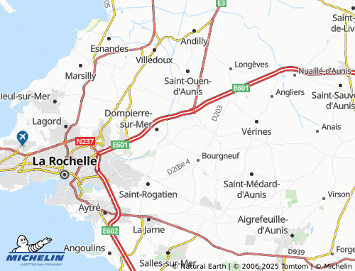 MICHELIN Les Grandes Rivières map - ViaMichelin