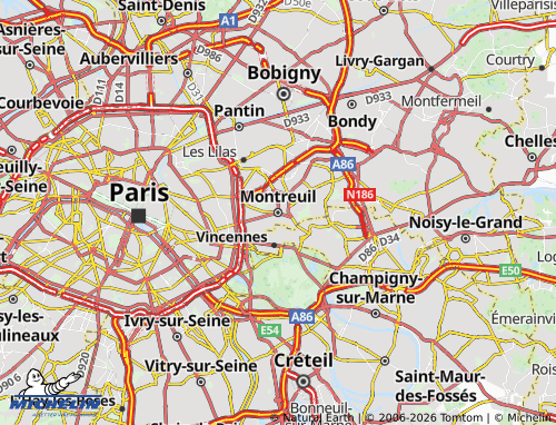 Mappa MICHELIN Montreuil - ViaMichelin