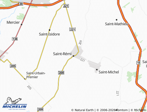 Kaart MICHELIN Saint-Rémi - ViaMichelin
