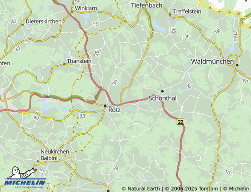 MICHELIN Berndorf map - ViaMichelin