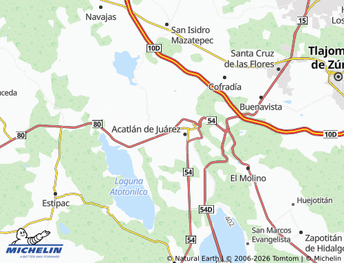 MICHELIN El Plan map - ViaMichelin