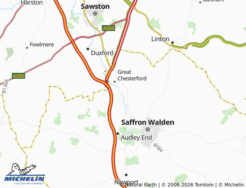 MICHELIN Little Chesterford map - ViaMichelin