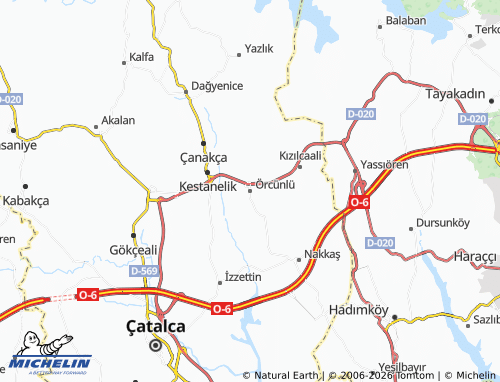 Mappa MICHELIN Örcünlü - ViaMichelin