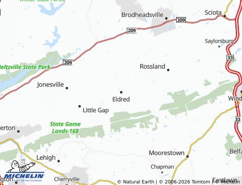 Carte MICHELIN Eldred - ViaMichelin