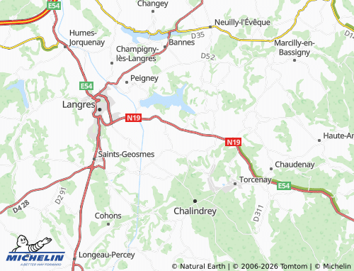 Mapa MICHELIN Saint-Maurice - ViaMichelin