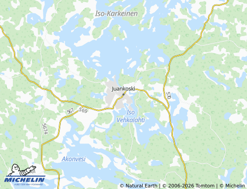 MICHELIN Juankoski map - ViaMichelin