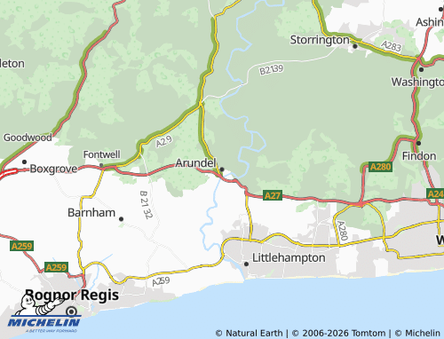 MICHELIN Arundel map - ViaMichelin