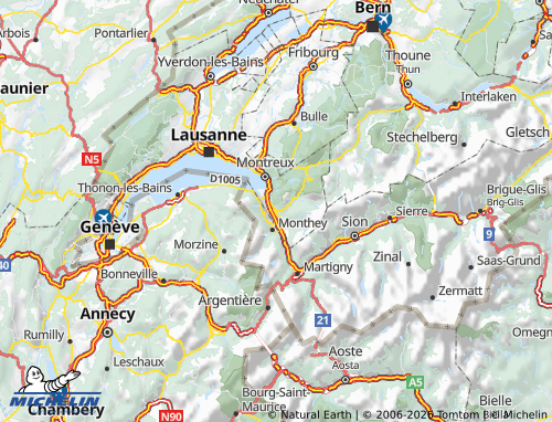 MICHELIN Aigle map - ViaMichelin
