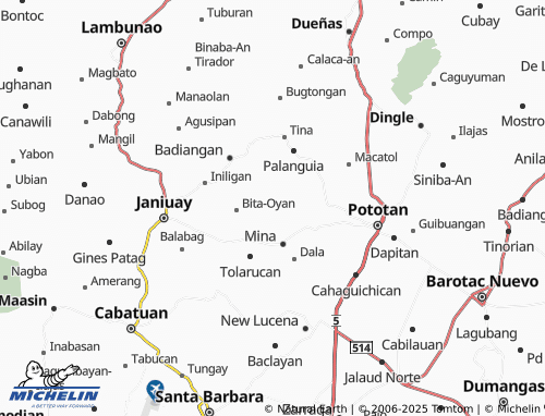 MICHELIN Talibong Pequeno map - ViaMichelin