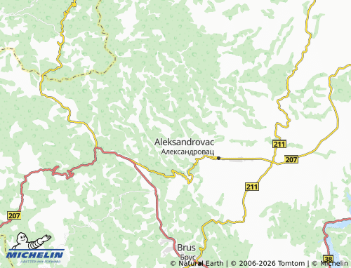 Mapa MICHELIN Latkovac - ViaMichelin
