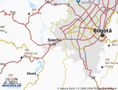 Mappa MICHELIN Malabar - ViaMichelin