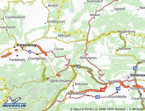 MICHELIN-Landkarte Asuel - ViaMichelin