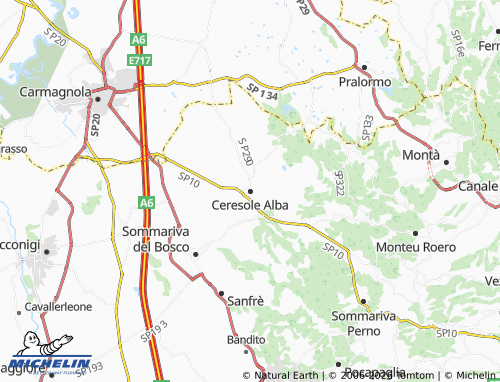 Mappa MICHELIN Ceresole Alba - ViaMichelin