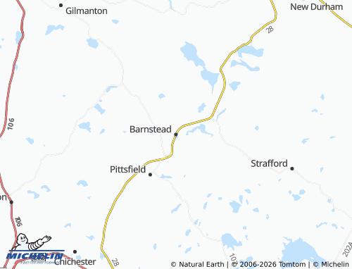 Mappa MICHELIN Barnstead - ViaMichelin