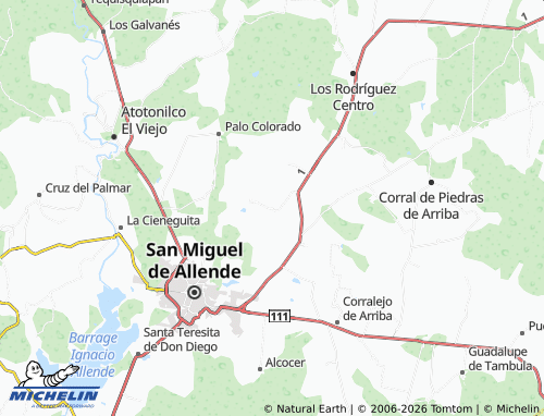Mappa MICHELIN San José de Gracia - ViaMichelin
