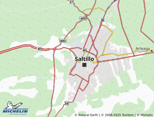 Kaart MICHELIN Ejército Constitucionalista - ViaMichelin