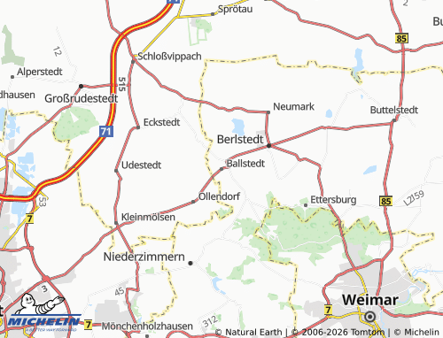 Mappa MICHELIN Ballstedt - ViaMichelin