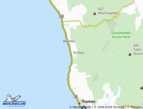 Mapa MICHELIN Te Puru - ViaMichelin