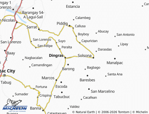 MICHELIN Lumbad map - ViaMichelin