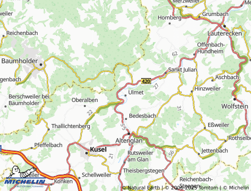 MICHELIN Ulmet map - ViaMichelin