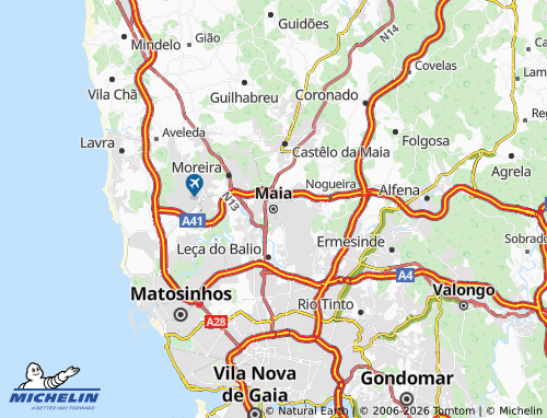 MICHELIN Maia map - ViaMichelin