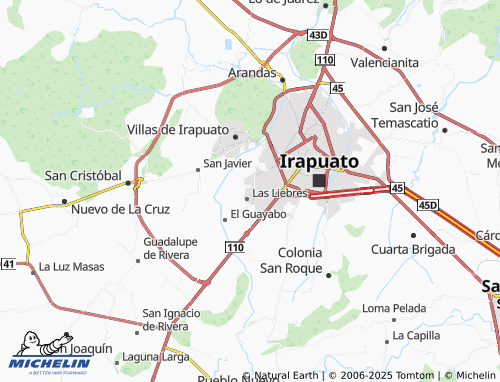 MICHELIN Las Huertas Tercera Sección map - ViaMichelin