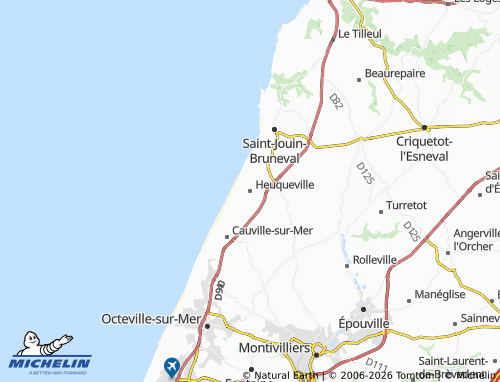 MICHELIN Heuqueville map - ViaMichelin