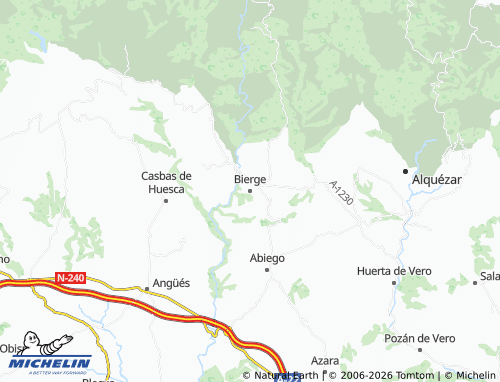 MICHELIN Bierge map - ViaMichelin