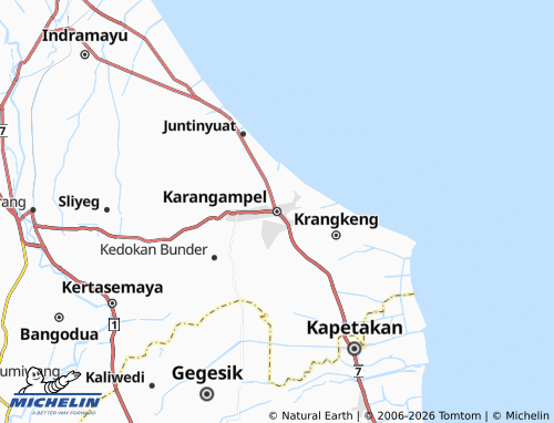Carte MICHELIN Karangampel - ViaMichelin
