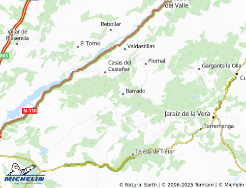 MICHELIN Barrado map - ViaMichelin